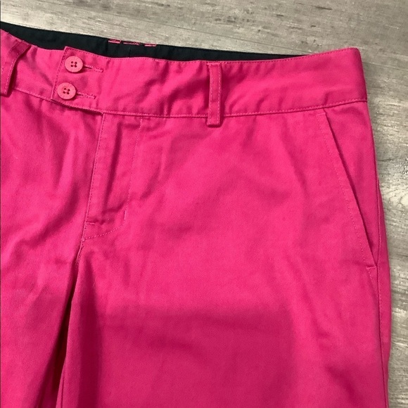 Women's Junior's North Face 7 8 M Medium Shorts Chino Khakis Pink Bermuda Twill - Picture 7 of 9